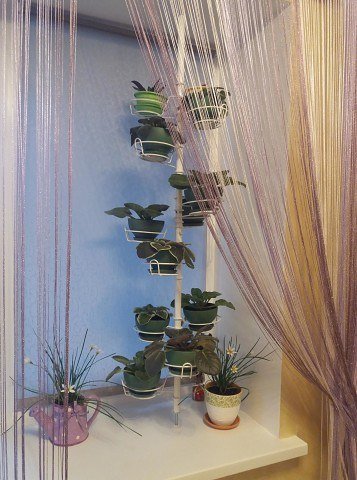 распорка металлическая для растений на окно. Фото N6